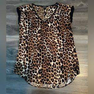 Express Leopard/ Cheetah print blouse - XS